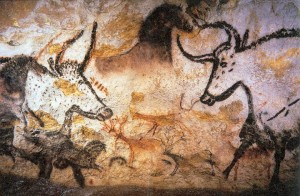 Cave painting from Lascaux. Edges and high spatial frequencies are emphasized.